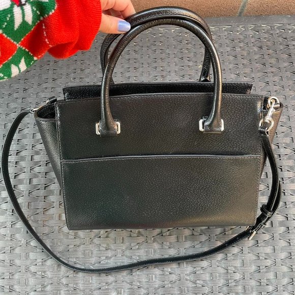 Kate Spade Lana Grove Street / Black Satchel Purse - Picture 2 of 4
